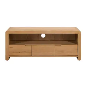 Classic Wooden Curve TV/Media Unit