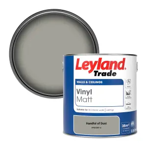 Leyland Trade Vinyl Matt Walls & Ceilings Emulsion Paint Handful of Dust (PPG1007-4) 2.5L