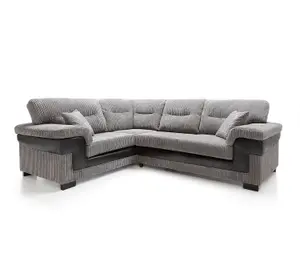 Samson Corner Sofa in Grey Left Facing