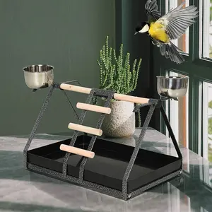 Galle 33cm Metal Bird Play Stand for Table Top