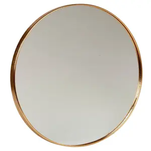 URBNLIVING 40cm Round Gold Framed Mirror Decorative Porch Hallway Vanity Dresser Art Decor