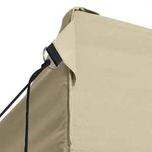 Berkfield Foldable Tent with 3 Walls 3x4.5 m Cream