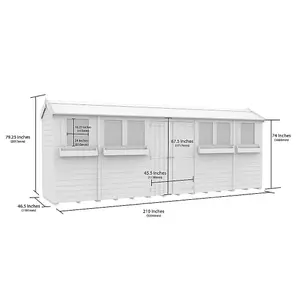 DIY Sheds 4x18 Apex Summer Shed