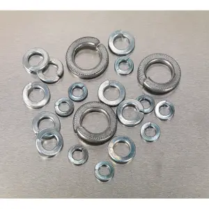 Sealey Spring Washer Assortment 1010 Pieces M6-M16 Metric Zinc DIN 127B AB058SW