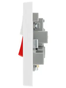 BG White Cooker switch & socket