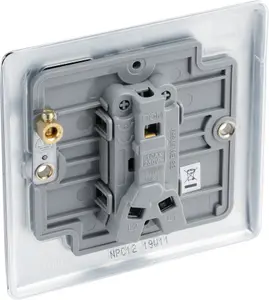 BG 16A 2 way 1 gang Light switch Gloss Chrome effect