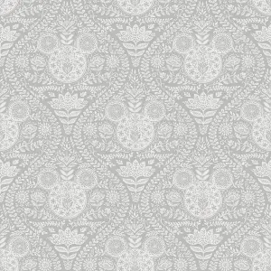 Disney Mickey Mouse Grey Block Print Peel & Stick Wallpaper