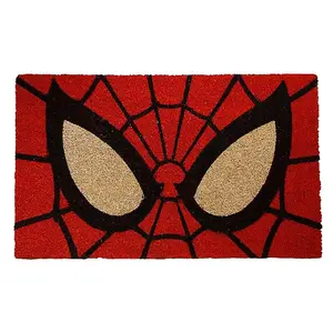 Spider-Man Super Heroes Welcome Door Mat Red/Brown (60cm x 40cm)