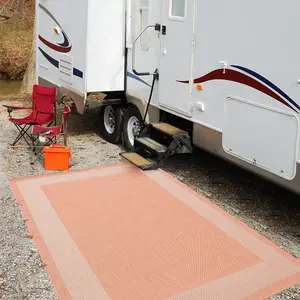 Ecology Collection Outdoor Rugs in Orange  200or