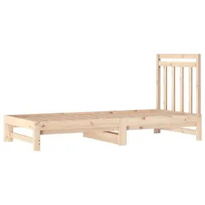 Berkfield Pull-out Day Bed 2x(90x200) cm Solid Wood Pine