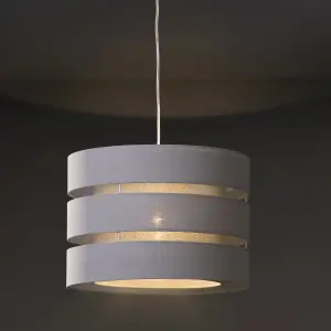 Trio Light Grey Pendant Light shade (D)35cm