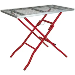 Durable Galvanized Heavy Duty Mesh Welding Table with MIG Torch Mounting Point