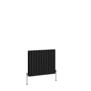 Right Radiators 600x748 mm Horizontal Double Flat Panel Designer Radiator Black