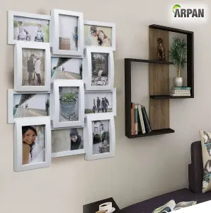 Arpan Multi Aperture Picture Frame Holds 12 X 6x4 " White