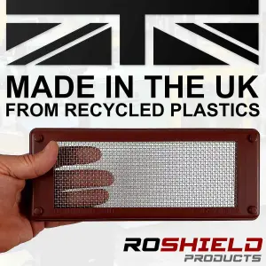 Roshield Pest Mesh Vent Cover - Brown Standard