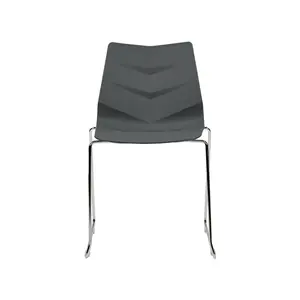 Bordiuk Stacking Side Chair (Set of 4) Dark Grey