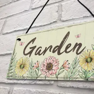 Red Ocean Garden Sign Door Shed Garden SummerHouse Plaque Home Decor Friendship Nan Mum Gift