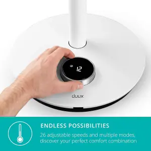 Duux Whisper Flex Smart Standing Fan, White DXCF11UK