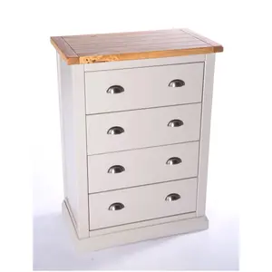 Loreo 4 Drawer Chest of Drawers Chrome Cup Handle