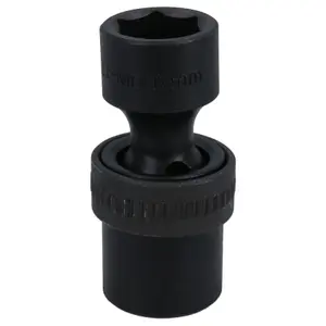 17mm 1/2in Drive Universal Swivel Wobble Metric Impact Shallow Socket 6 Point