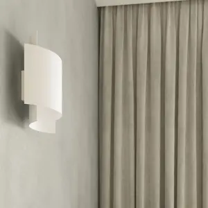 Impact Steel White 1 Light Classic Wall Light