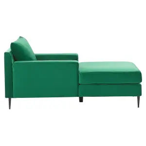 Velvet Chaise Lounge Green GUERET