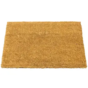 Coir Door Mat Heavy Duty Non-Slip - 1m x 0.4m - 17mm Thick Entrance Matting