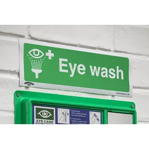 Sealey Safe Conditions Safety Sign Eye Wash Self-Adhesive Vinyl x10 SS58V10