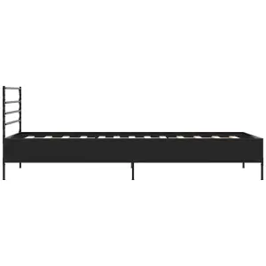 Berkfield Bed Frame without Mattress Black 90x200 cm