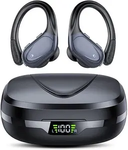 New Greenzech Wireless Bluetooth Headphones With Led Display Waterproof Stereo Sound Over Ear With Mic For Sports Running Workout Gym Size 5.3