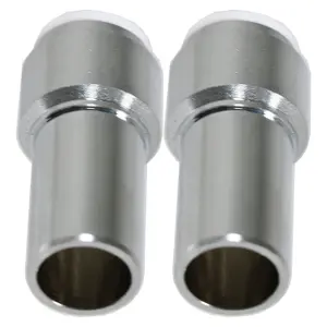 SPARES2GO Radiator Valve 15mm x 10mm Pushfit Chrome Speed Fit Reducing Straight Compression Stem (Pack of 2)