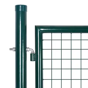 Berkfield Double Door Fence Gate Powder-Coated Steel