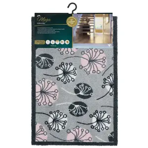 JVL Mega Door Mat 50 x 75 cm, Dandelion Seeds