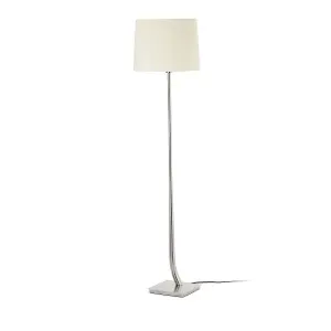 Luminosa Round Floor Lamp White Shade