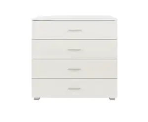 White Gloss 4 drawer chest of drawers