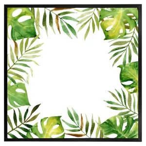 Border of botanical leaves (Picutre Frame) / 12x12" / Oak