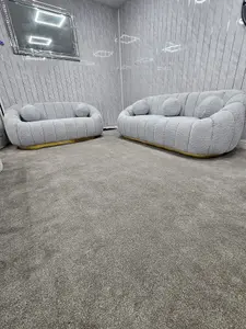 Cloud Boucle Sofa Grey 3 & 2 SEATER