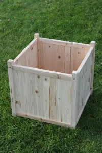 Small Wooden Garden Planter or Plant Pot Cover for Indoor or Outdoor Use