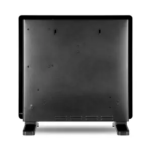 WiFi Smart Electric Glass Panel Heater 1000W Wall Mounted Or Free Standing Black