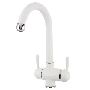 Hommix Pardenia White 3-Way Tap (Triflow Filter Tap)