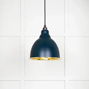 Smooth Brass Brindley Pendant in Dusk