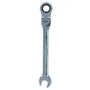 12mm Metric Flexible Combination Ratchet Spanner Wrench Bi-Hex 12 Sided