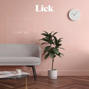 Lick Pink 09 Matt Emulsion paint, 2.5L