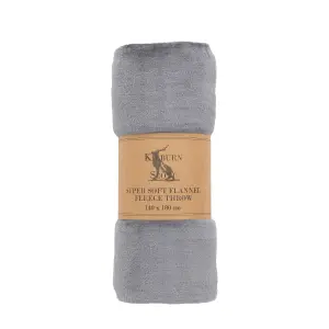 Gallery™ Silver Flannel Fleece Throw