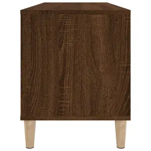 vidaXL Record Cabinet Brown Oak 100x38x48 cm Engineered Wood