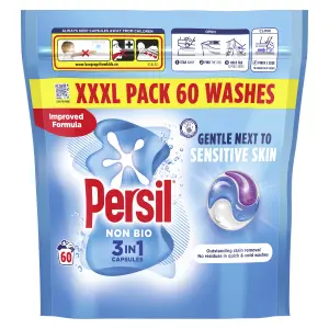 Persil Non Bio 3-in-1 Fresh Washing capsules, 1.9kg, Pack of 60