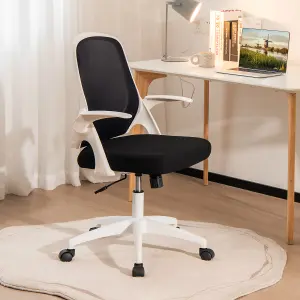 Costway Mesh Office Chair Height Adjust Swivel Rolling Chair Computer Desk Mid-Back Chair Ergonomic