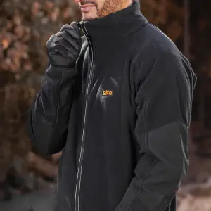 Site Karker Black Fleece jacket Large