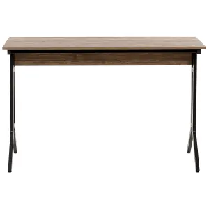 Home Office Desk Taupe Dark Wood CREEK