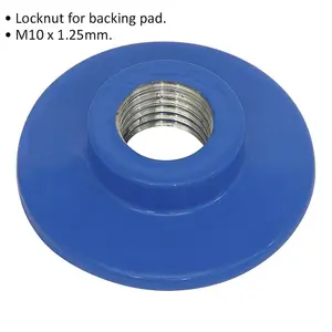 M10 x 1.25mm Pad Locknut for ys06319 Backing Pad - Ideal for Orbital Sanding and Grinding